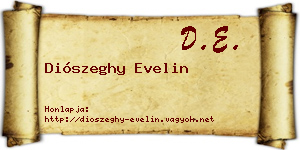 Diószeghy Evelin névjegykártya