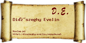 Diószeghy Evelin névjegykártya